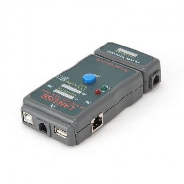 Тестер LAN Cablexpert NCT-2, 100/1000 Base-TX, для UTP, STP, RJ-11, USB-кабеля оптом Тестер LAN Cablexpert NCT-2, 100/1000 Base-TX, для UTP, STP, RJ-11, USB-кабеля оптом