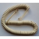 Шнур Телефонный витой (для трубки) 3м , слоновая кость 4Р4С-4Р4С