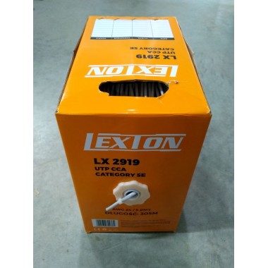 Кабель UTP-4pr-A500CCA-Cat5e,LEXTON,305 м оптом Кабель UTP-4pr-A500CCA-Cat5e,LEXTON,305 м оптом