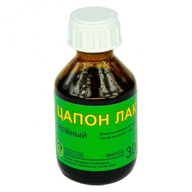 Цапон лак зелёный 30 мл. оптом
